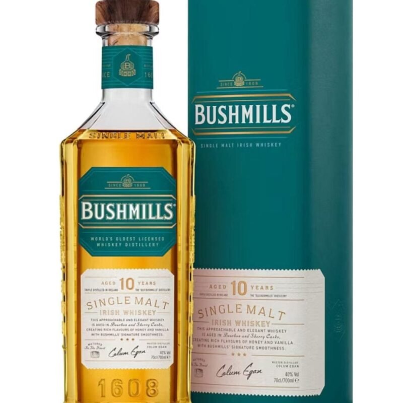 Bushmills 10 Year Old Whiskey. 70 cl